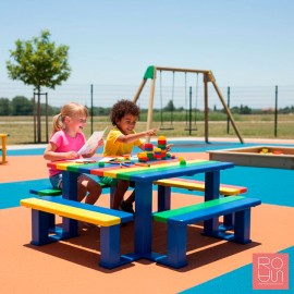 Taula de pícnic INFANTIL model Silaos versió parvulari